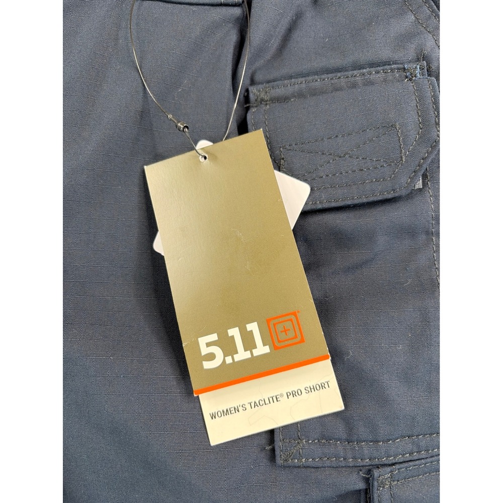 5.11 Tactical Womens Taclite Pro Shorts 10 Dark Navy Ripstop Cargo 63071 NWT - Picture 8 of 15
